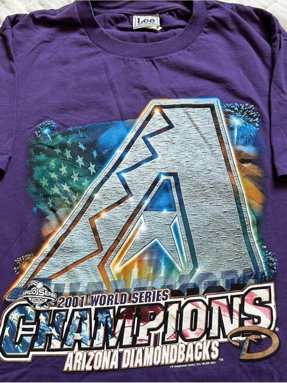 Vintage Lee Purple Arizona Diamondbacks Graphic T-Shirt medium